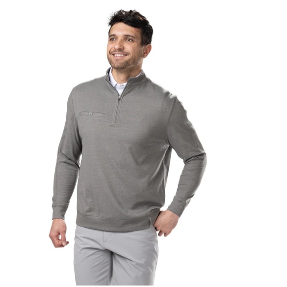 Black Clover Other - Black Clover Clyde Light Gray Pullover Sweater Jacket Golf Sport Relaxed Fit XXL